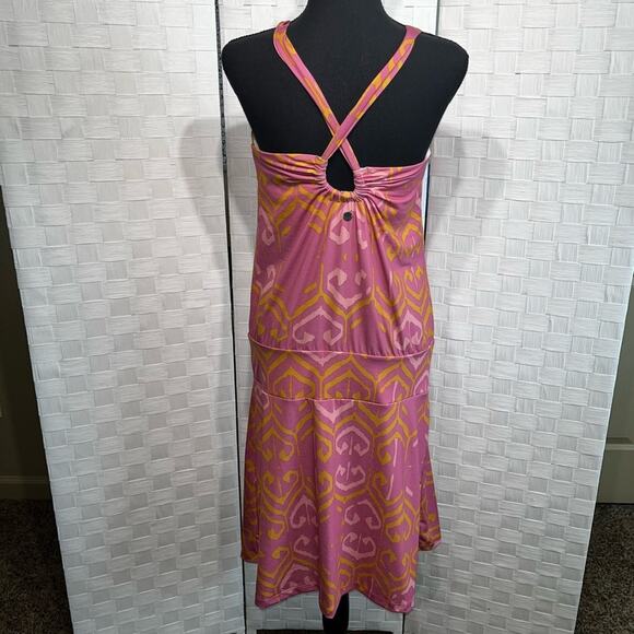 PrAna Womens Avore Dress Size Medium Halter Neckline Boho Drip Waist Summer Soft - Picture 4 of 16